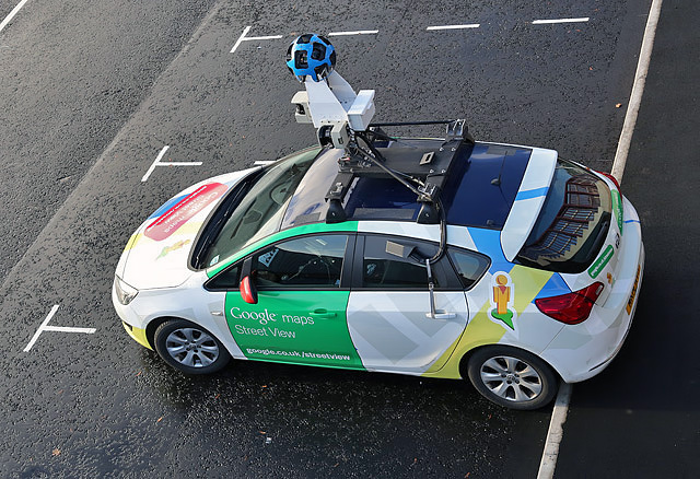 Google Maps car, CC-BY-SA Walter Baxter